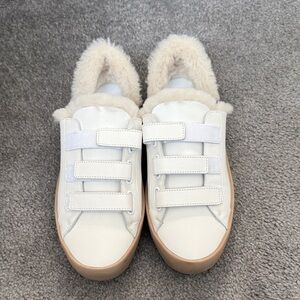 Freda Salvador White and Tan Sneakers